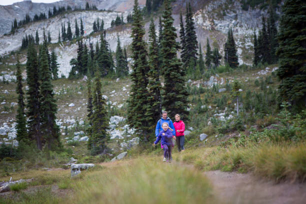 istock Family hiking adventures 854121262