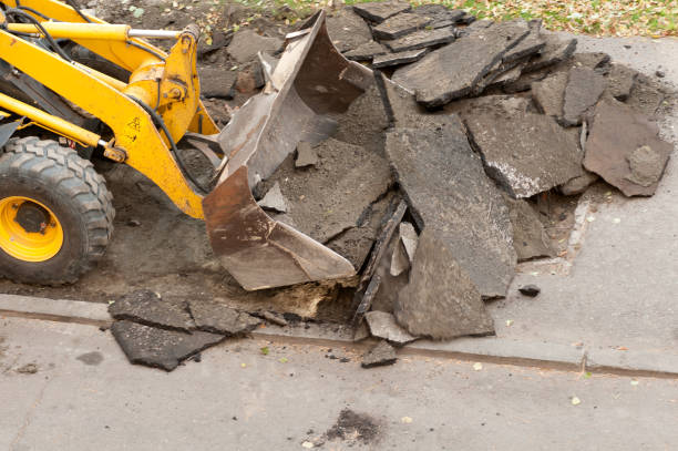 istock excavator removes the old asphalt 854121830