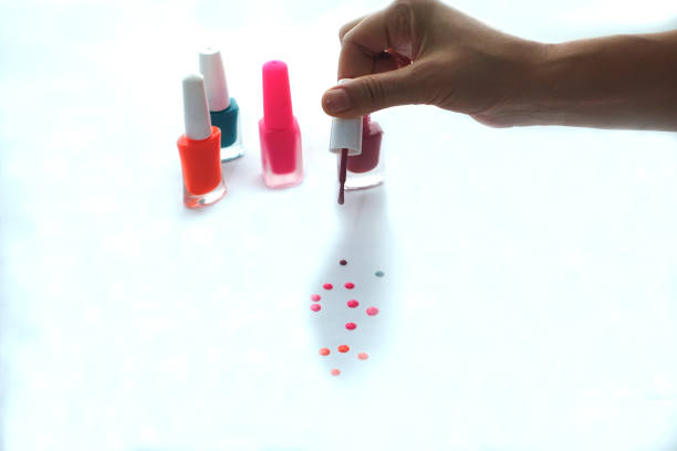 istock Nail polish finger make up beauty cosmetic 854130432