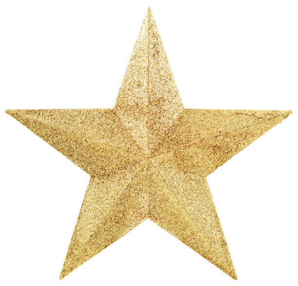 istock Golden Star Isolated on White 854138994