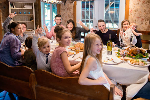 istock Holiday Season family multi-generation preparing thanksgiving dinner 854148146