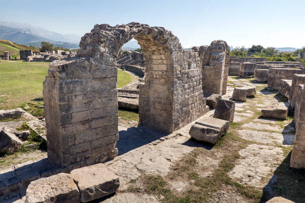 istock Ancient Roman ruins near town Split in Croatia 854151900