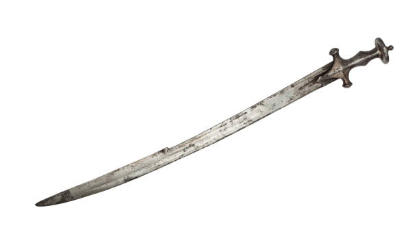 istock Medieval sword isolated on white background. Clipping path. 854151912