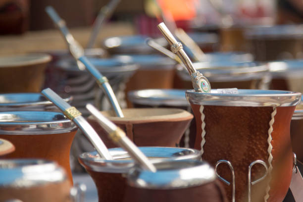 istock Mate beverage in a traditional calabash gourd  ARGENTINE TRADITION 854152428