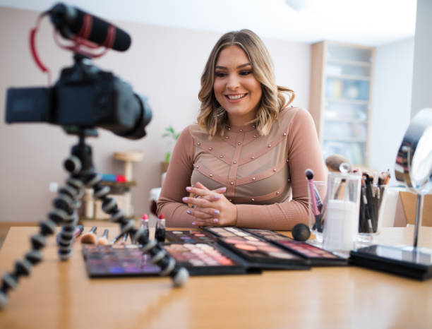 istock Vlogger reviewing make-up products 854158778
