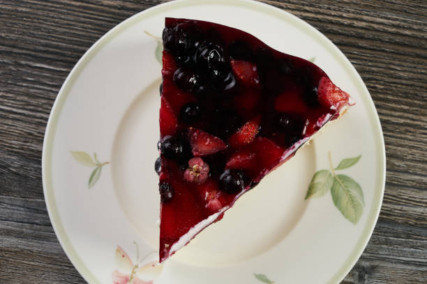 istock Creamy mascarpone cheesecake with strawberry 854165766
