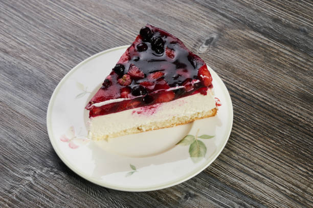 istock Creamy mascarpone cheesecake with strawberry 854166730