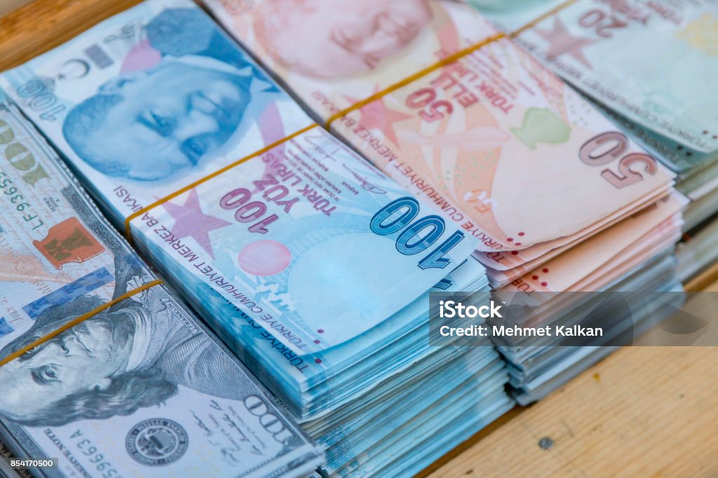 türkische Banknote Geld - Lizenzfrei Darlehen Stock-Foto