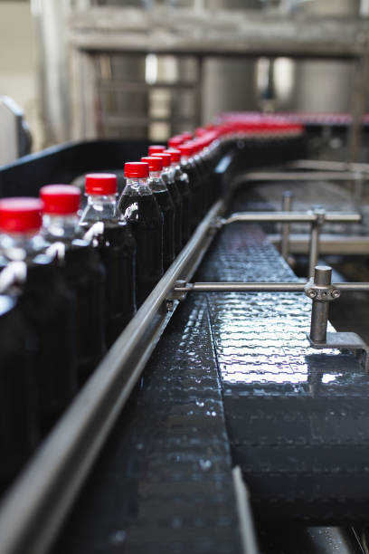 istock Juice and soda production factory 854170652