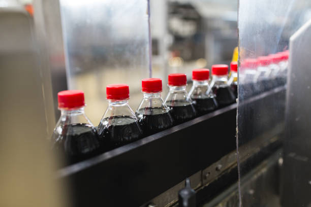 istock Juice and soda production factory 854170680