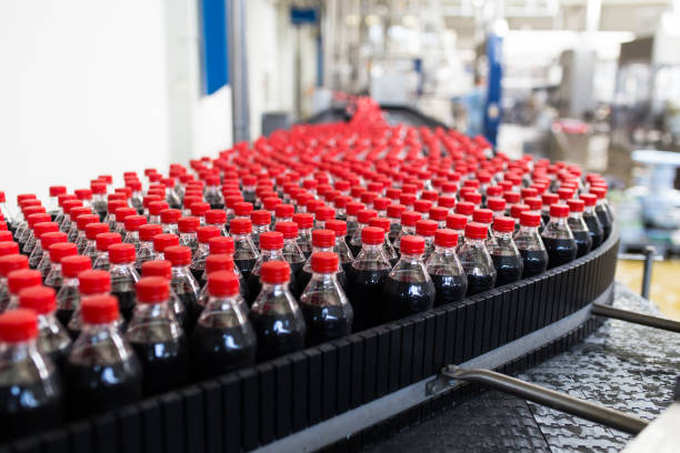 istock Juice and soda production factory 854175642
