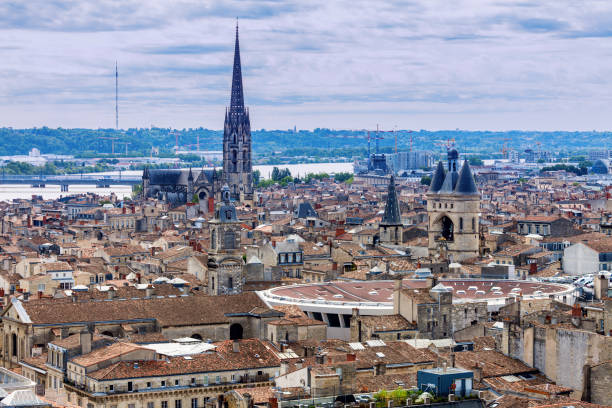 istock Aerial panorama of Bordeaux 854178820