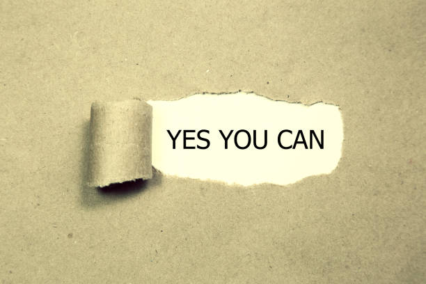 istock yes you can written under torn paper. 854182966