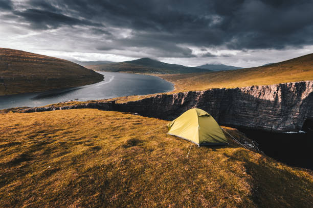 camping at the faroe islands