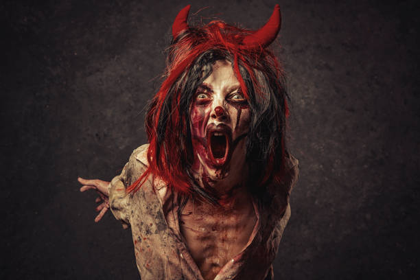 istock Angry Halloween Clown 854195606