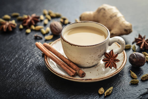 istock Traditional indian drink - masala tea 854205604