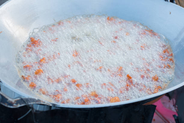istock Chicken Deep Frying in hot oil pan 854220152