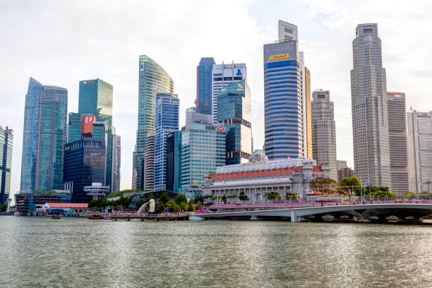 istock Singapore Skyline at Marina Bay 854230822
