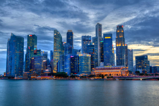 istock Singapore Skyline at Marina Bay During Sunset 854230944
