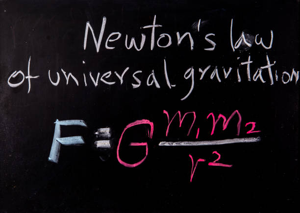 newton niedrig an bord - gravitationsfeld stock-fotos und bilder