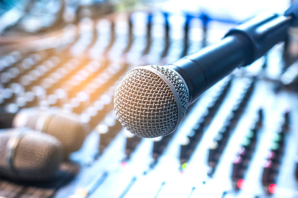 istock Mcrophone in the recording studio. 854240856