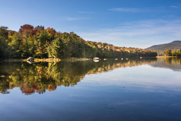 istock Autumn Reflection in Scenic Vermont 854244302