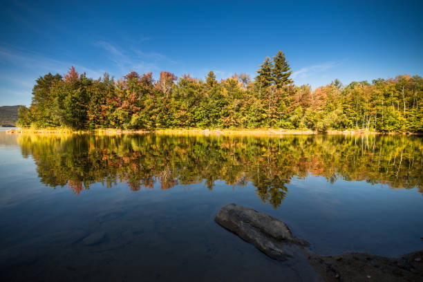 istock Autumn Reflection in Scenic Vermont 854244346