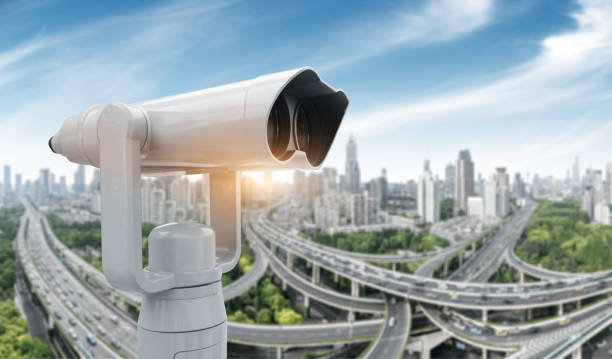 istock Viewing the Shanghai overpass on an ornamental telescope 854248118