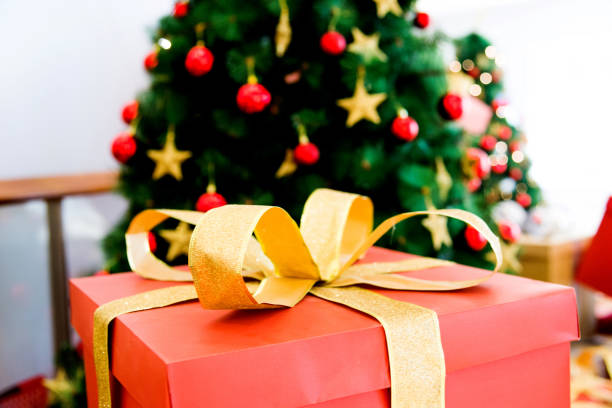 istock Group of presents under Christmas tree 854270474