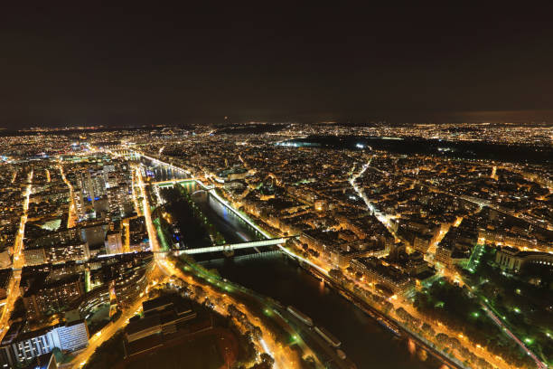 istock Night view of Paris 854273244