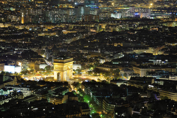 istock Night view of Paris 854273328