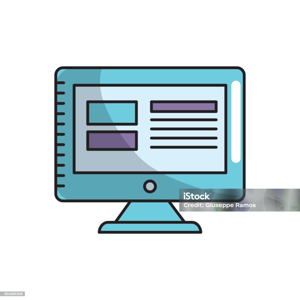 Computer Screen Info Computer Screen Technology With Electronic Information Stock ...