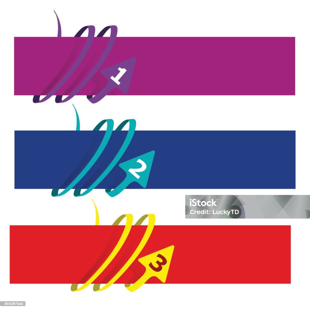 Label Options Arrow Vector Faq Labels Three Options With Arrows Stock Illustration ...