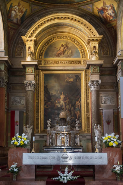 istock Main altar in Basilica of Eger, Hungary 854289152