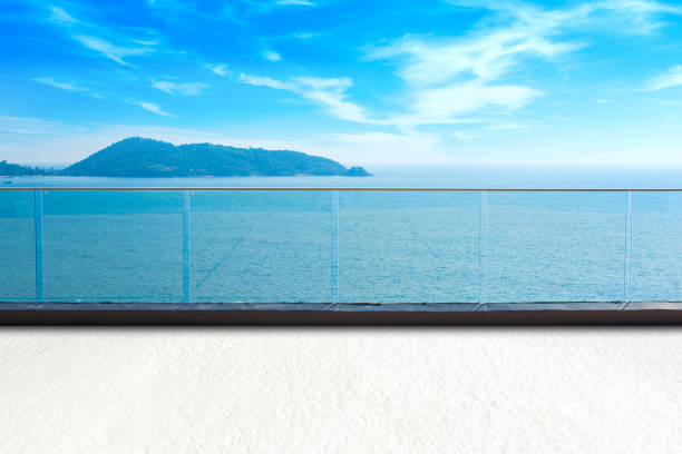 A beautiful sea view from hotel balcony