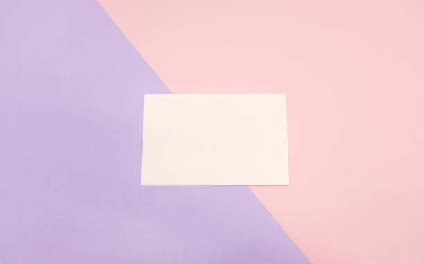 istock a white paper card on the colorful background 854296200