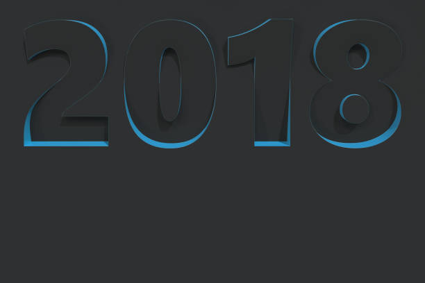 istock 2018 number bas-relief on black surface with blue sides 854299786