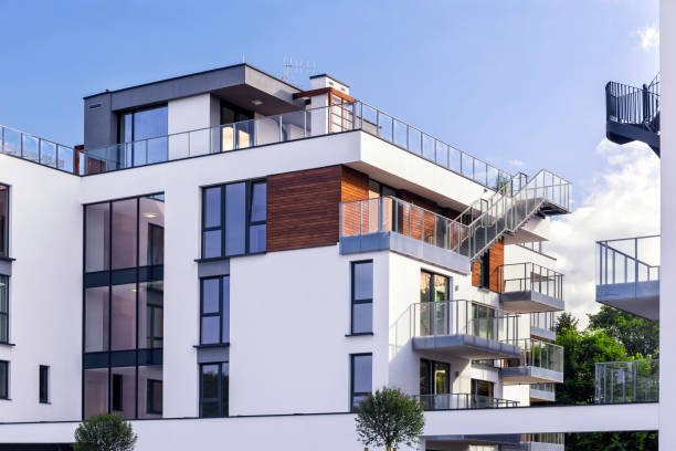 istock New white modern housing estate 854300116