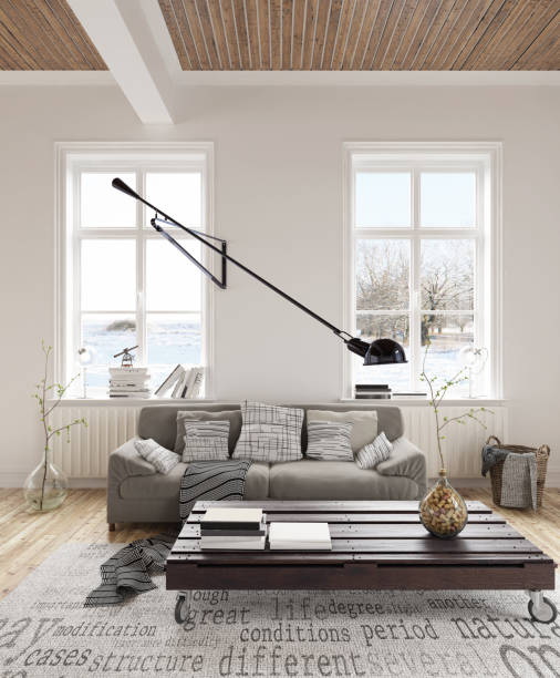 istock Interior of a modern and comfortable living room 854308696