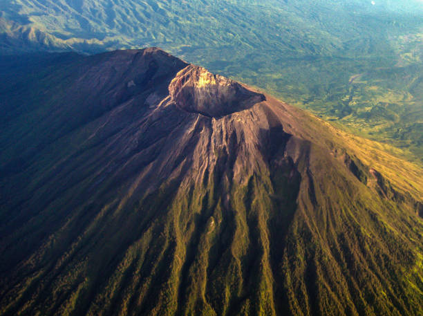 The crater of Mount Agung - Bali.