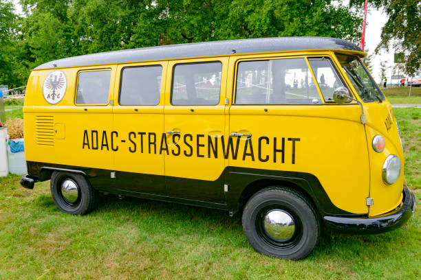 Volkswagen Transporter T1 ADAC roadside rescue van Volkswagen Transporter T1 ADAC roadside rescue van. ADAC (Allgemeiner Deutscher Automobil-Club e.V.) (General German Automobile Club) is the German service to help stranded motorists with break-down assistance service. Sunblind stock pictures, royalty-free photos & images
