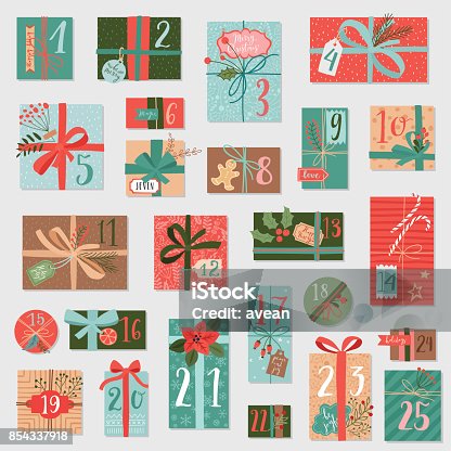 1,300+ Christmas Calendar Template Stock Photos, Pictures & Royalty-Free  Images - iStock