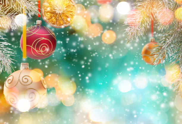 istock Christmas decoration on abstract background 854337948