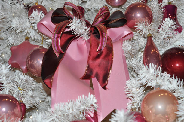 istock Christmas background. Decorated Christmas tree.Balls, tinsel, lanterns. 854346932