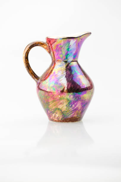 istock Vintage clay jug isolated on white background. 854355410