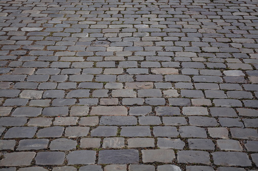 Road with cobble stones
