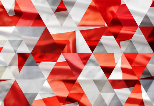 Abstract triangle mosaic background: English Flag