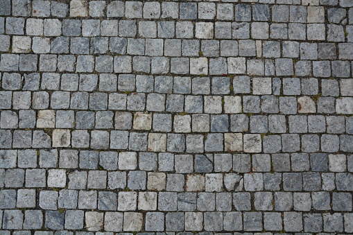 Road with cobble stones