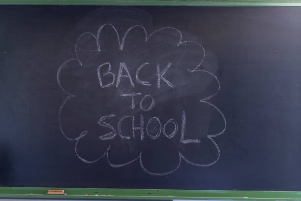 istock Back to school written on a blackboard 854385958