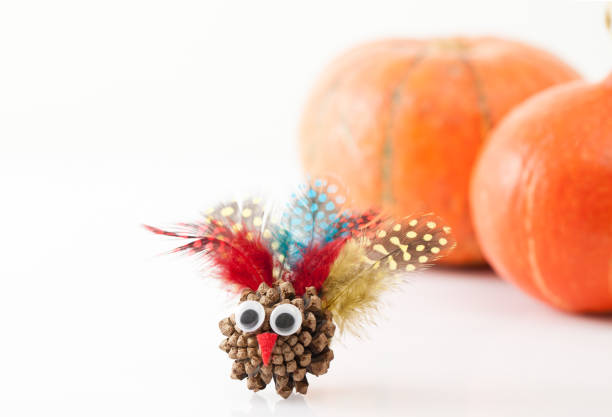 istock Hack toy Turkey on a background of pumpkin 854392660